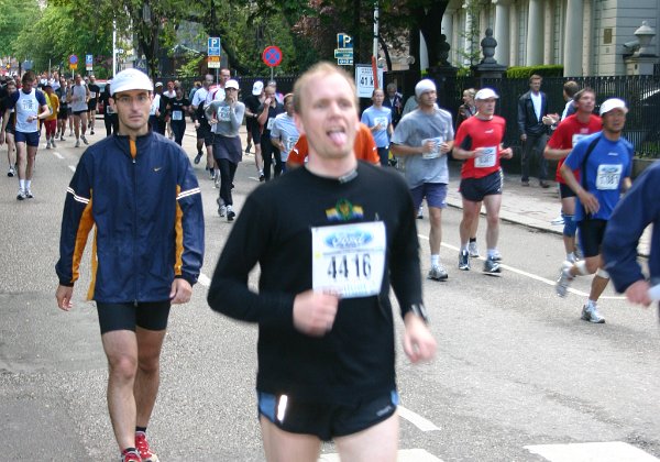 Simon på Stockholm Marathon