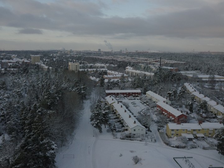 Bagarmossen från vintrigt ovan